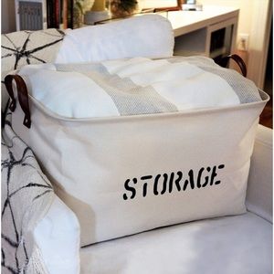 Storage & Organization - Set of (2) Gray Storage Bins 22” x 15” x 13” Storage & Organization - Set of (2) Gray Storage Bins 22” x 15” x 13”